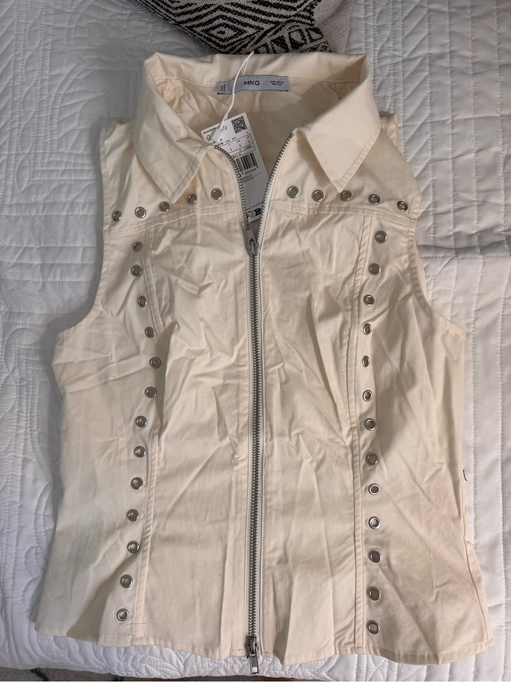 MANGO Studded Top